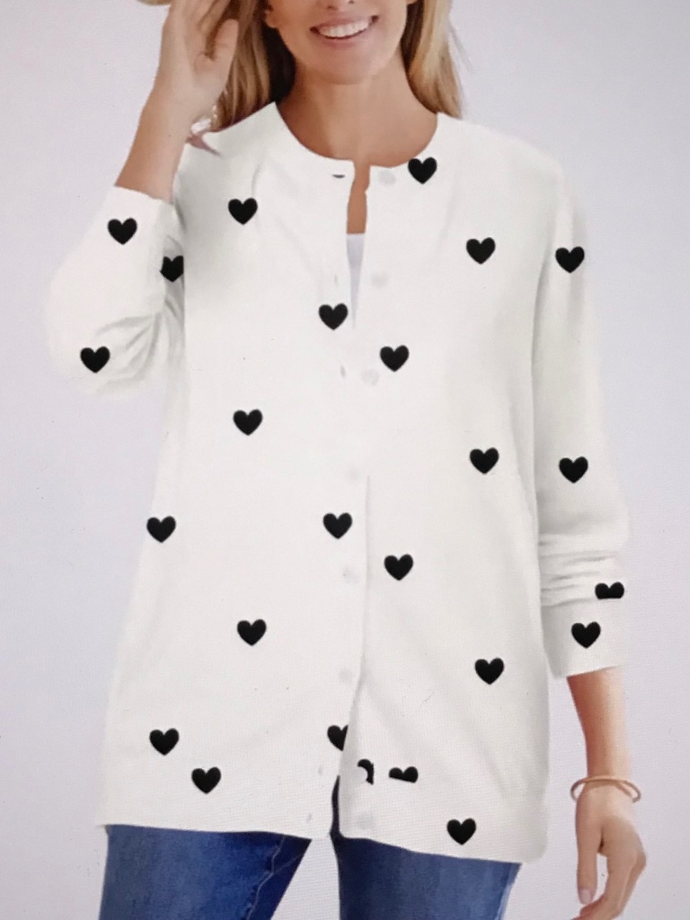 WOMAN WITHIN Cotton Cardigan Sweater Long Sleeve Women’s Plus Size 4X